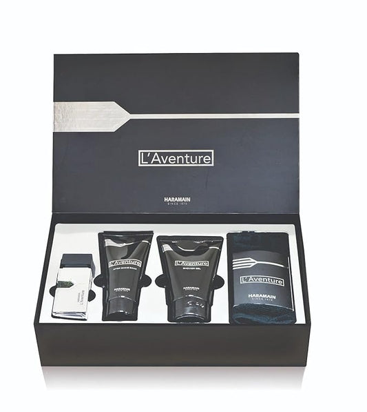 Al Harmain L'aventure Men 3 Piece Hard Box Set, 9.33 Ounce