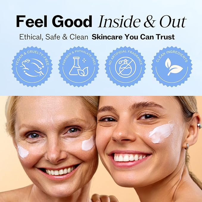 LilyAna Naturals Anti Aging Retinol Face Cream for Women – Wrinkle & Neck Cream for Firming, Retinol Moisturizer for Face with Hyaluronic Acid, Hydrating Night Cream for Fine Lines, Collagen Boost