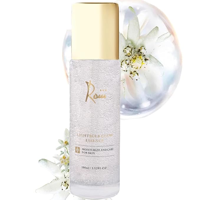 Roiii Light Bulb Glow Essence Serum - Vitamin C + Niacinamide + Hyaluronic Acid - Brightening Face Essence for Glowing Skin - Neck Reduce Dark Spots & Even Skin Tone 3.52 FL.OZ