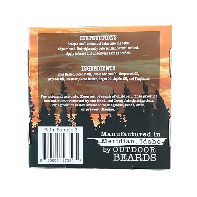 Beard Balm | 2 oz Cleansing Balm for Beards Short or Long | Beard Conditioner for Men | Essential Moisturizer for Every Man's Beard | Leave Hair and Skin Healthy (Sample Pack 2)