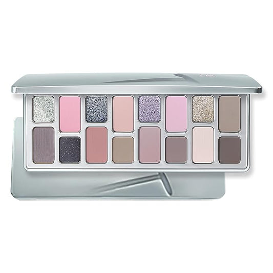 16-Color Eyeshadow Palette Natural Nude Matte & Shimmer Glitter Pigment Eye Shadow Palette-Pink Tones for Soft Smoky Eye Looks #07 Closer