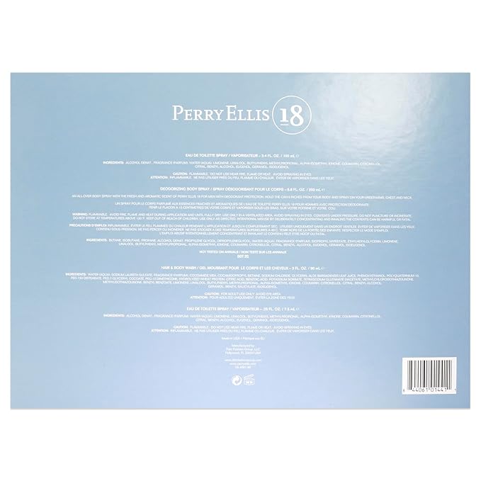 Perry Ellis Perry Ellis 18 Men 4 Pc Gift Set, I0098878