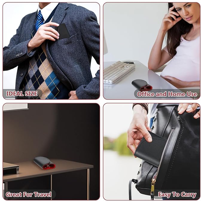 12 Set Manicure Set Bulk Mini Manicure Nail Clipper Kit 7 in 1 Stainless Steel Professional Nail Care Pedicure with Travel Portable Bag Grooming Kits for Women Men Home(Black)