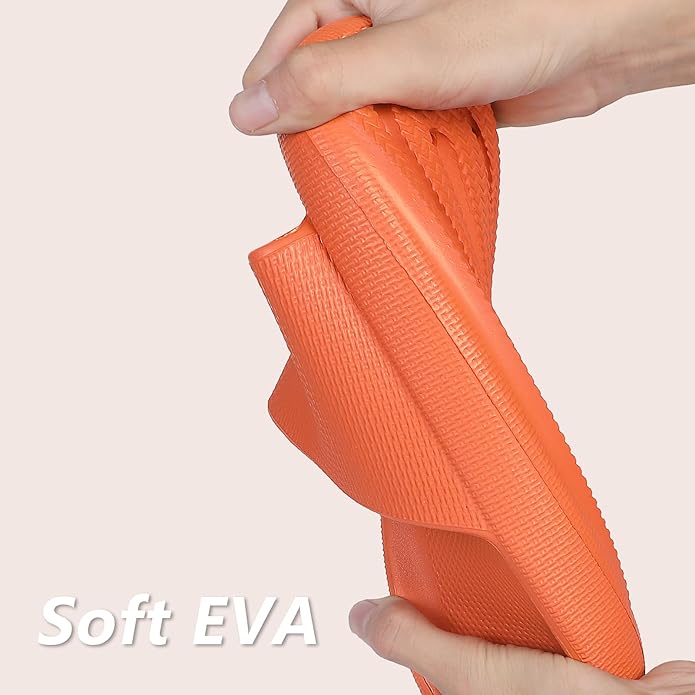 Menore Slippers for Women and Men Quick Drying, Parent-Child EVA Open Toe Soft Slippers, Non-Slip Soft Shower Spa Bath Pool Gym Beach House Sandals for Indoor & Outdoor