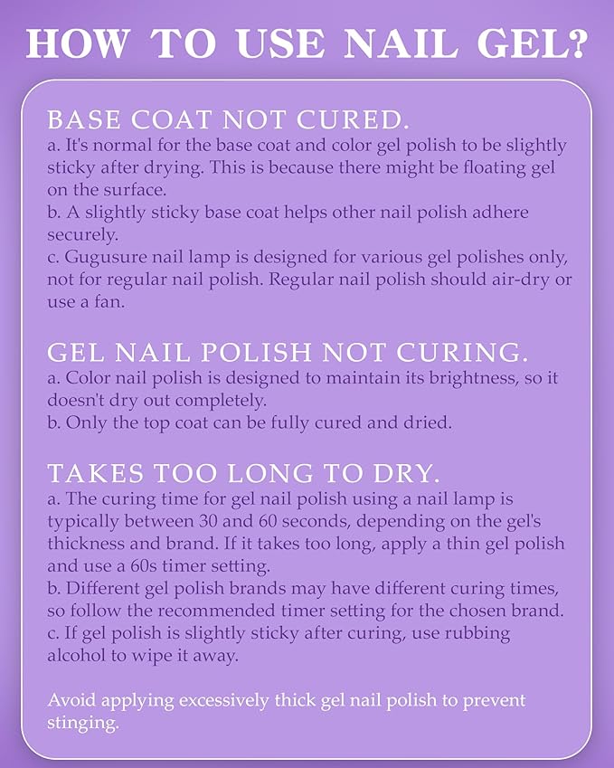 UV LED Nail Lamp, Gugusure 168W Nail Curing Lamps for Home & Salon, Led Nail Dryer for Gel Polish with Automatic Sensor/4 Timer Setting, Professional Nail Art Tools for Fingernail and Toenail Nail