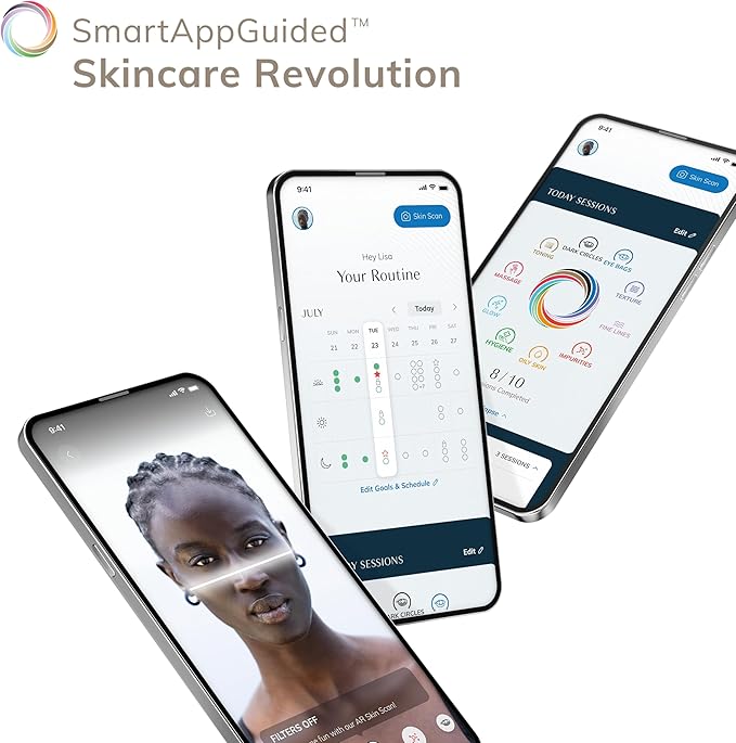 x Hello Kitty SmartAppGuided™ Sonic Facial Brush | 4 in 1 | Electric Facial Cleansing Brush | Skin Cleansing Brush | Facial Brush | Daily Skincare Routine| Facial Massager & Skin Care