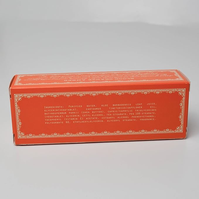 BARR-CO. Soap Shop Hand Cream Blood Orange Amber, Orange & Amber Essential Oils, Hand Cream for Dry & Cracked Hands, Shea Butter Cream, 3.4 fl oz