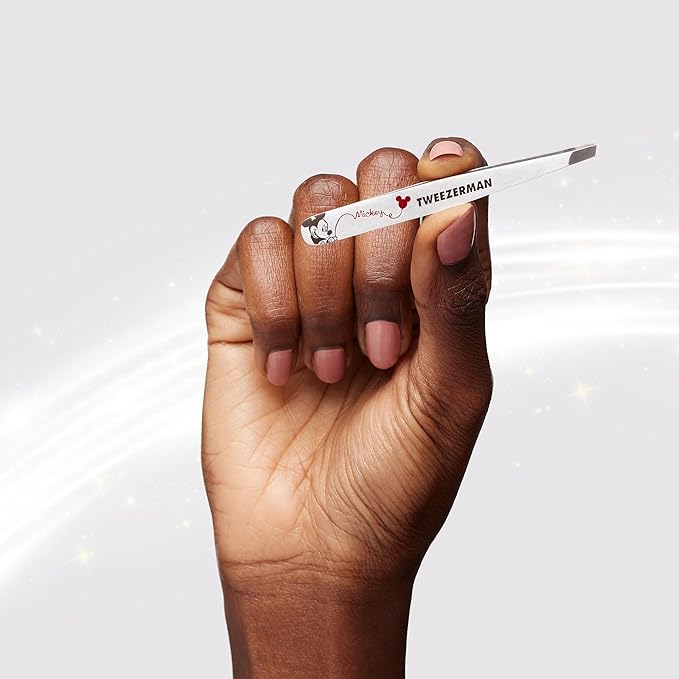 Tweezerman Disney's Mickey Mouse & Minnie Mouse Forever in Love Petite Point and Slant Set - Eyebrow for Women and Men Set