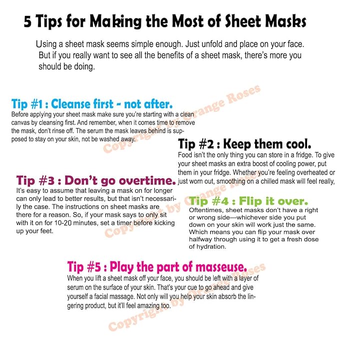 Entel 100 Pcs Combo-Pack, Premium Korean Facial Mask Sheet (10 Types x 10 pcs), Five Chemical Free ; No-Paraben, No-Silicon, No-Mineral Oil, No-Artificial Colors and No-Ethanol