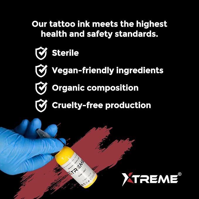 Xtreme EXO White Tattoo Ink - Brilliant Highlights and Dimension, Luminous for Stunning Contrast - Sterile, Vegan, High Pigment Load for Intense Coverage (4 oz)