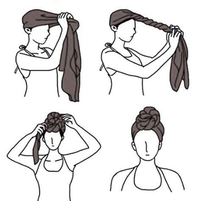 12 Pieces Head Wrap Scarf Stretch Jersey Turban Extra Long Ultra Soft Urban Headwraps for Women Solid Color African Headwear Headband Tie Wholesale Set 03