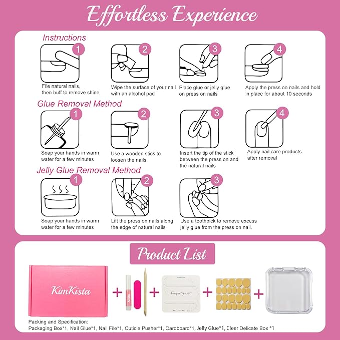 Handmade Acrylic Press On Nails Almond, 3D Press On Nails Medium, Flower 3D Pink Nails French Tip Bubble Preal For Women Gift, Reusable Stick On Fake Nails Kit With Nail Glue (Floral Dreamscape-S)