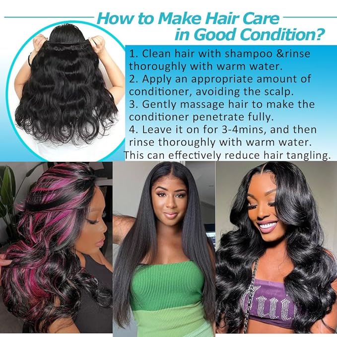 12A Human Hair Bundles Body Wave 18inch 100% Unprocessed Brazilian Virgin Hair Bundles Double Weft Weave Body Wave Bundles Human Hair Natural Black Color