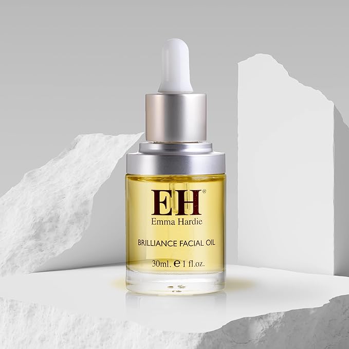Emma Hardie 30ml Brilliance Facial Oil with Botanical Extract Blend, Use to Hydrate & Revitalise Skin, Promote Glow & Youthful Look & Reduce Wrinkles, Suitable for Sensitive Skin, Vegan & Cruelty Free