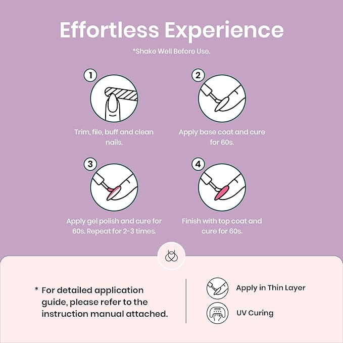 beetles Gel Polish Set Summer Gel Nail Polish Kit Spring Pastel 36 Pcs 32 Colors with Base Top Coat Hot Pink Green Black White Burgundy Red Blue Purple Gifts for Women Fingertip Palette