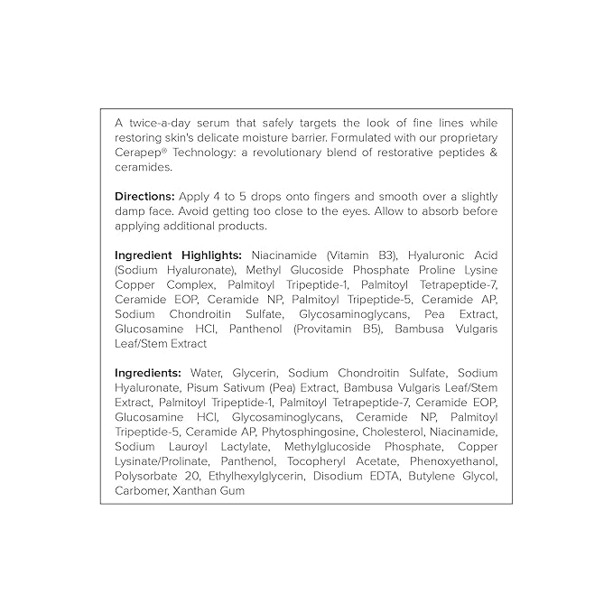 DRMTLGY Needle-less Serum - Anti-Aging Serum for Fine Lines & Wrinkles - Niacinamide with Potent Blend of Hyaluronic Acid, Peptides & Ceramides, 1 fl oz