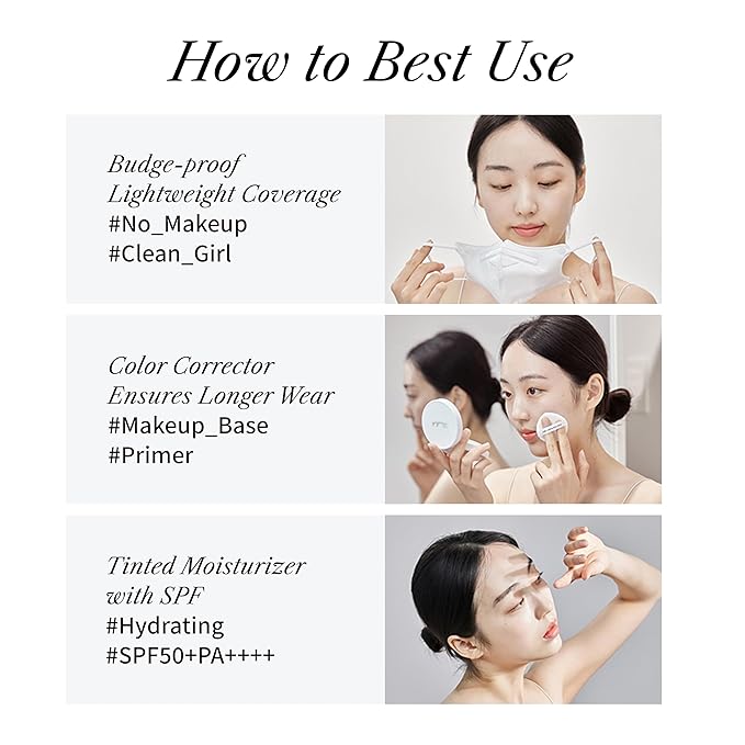 THE LAB BY BLANC DOUX Oligo Hyaluronic Acid Waterfull Tone-up Tinted Moisturizer with SPF 50+ PA++++ Vegan Flawless Coverage Plant-Derived Ingredients All-in-One Skincare Sunscreen Makeup Base Korean