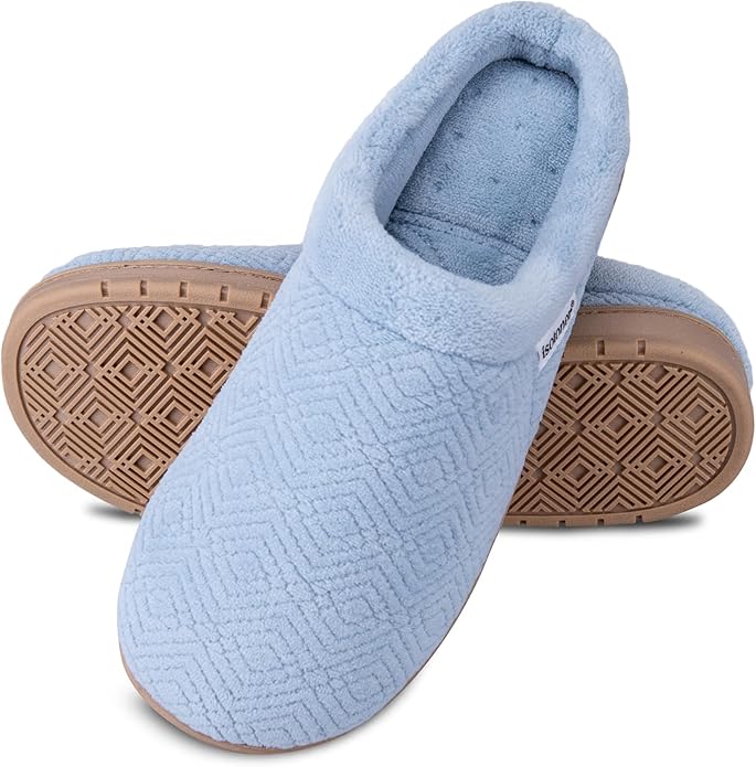 isotoner Women's Diamond Microterry Gemma Clog Slipper