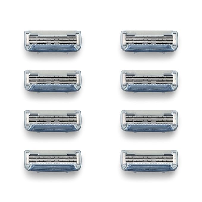Bulldog Mens Skincare and Grooming Original Razor Blades Refills for Men, 8 Count