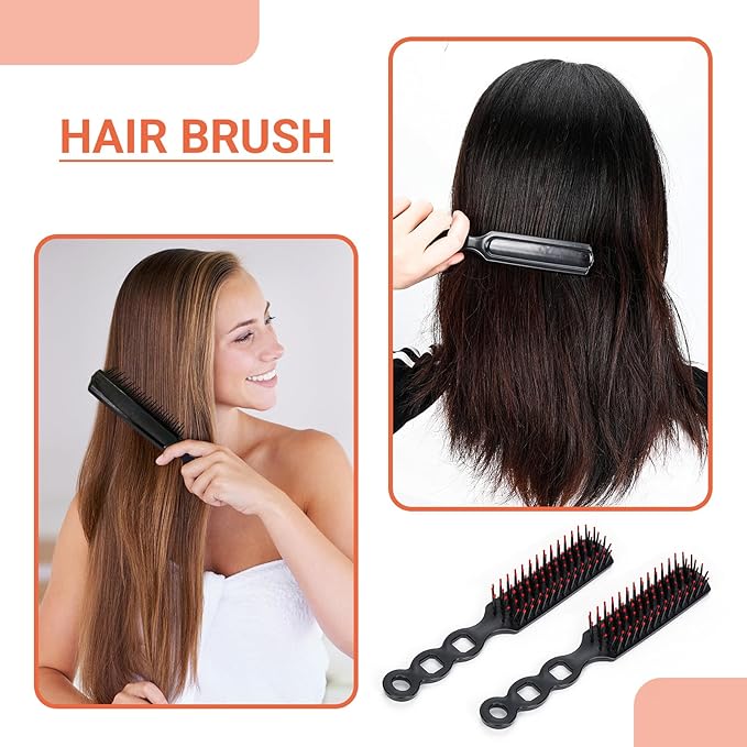 100 Packs Bulk Hair Brushes for Homeless, Anti Entangling Hair Brushes Anti Static Massage Combs, Disposable Plastic Hairbrush suitable Shelter Hotel Nursing Home Charity Church -Individually Wrapped