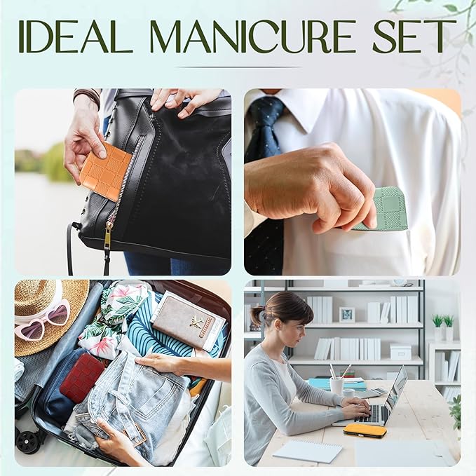 24 Sets Manicure Bulk Mothers Day Gifts Professional Nail Care Kit Nail Clippers Kit 8 in 1 Stainless Steel Pedicure Set with Travel Case Portable Grooming Kits for Men Women Friends(Classic)