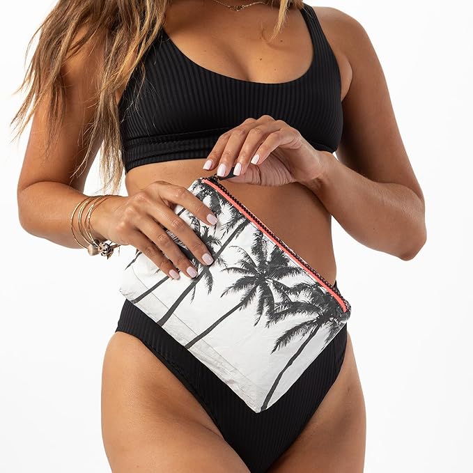 ALOHA Collection Small Pouch | Lightweight, Packable, and Splash-Proof Makeup Pouch | Easy to Clean