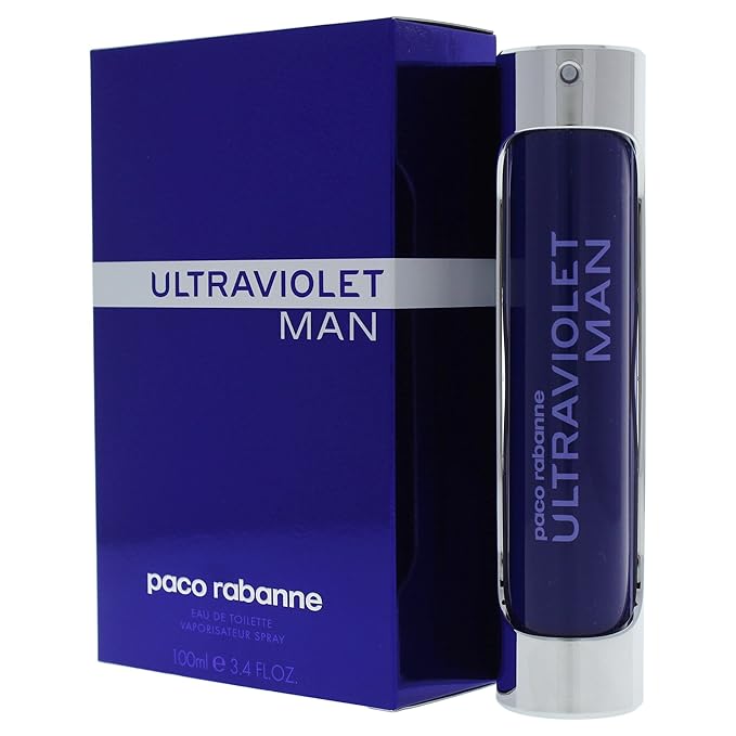 Paco Rabanne Ultraviolet For Men. Eau De Toilette Spray 3.4 Ounces (Pack of 2)