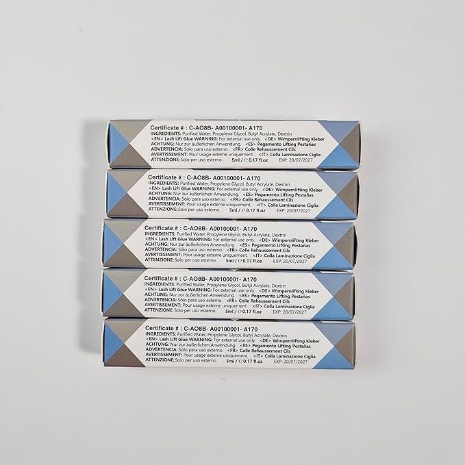 Lash Lift Glue Adhesive 5pcs, Eyelash Perming Rod Fix Glue for Eyelash Curl(5 PCS)