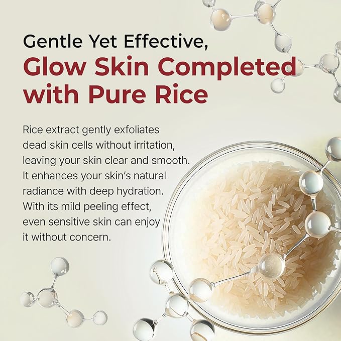 Peel Shot Glow White Rice Peeling Ampoule, Soft Exfoliating Face and Body Scrub Dead Skin Cells Remover for All Skin Types korean skin care 80ml