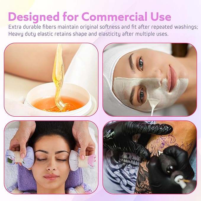 Massage Table Sheets Sets – 4 Set Bundle, 120GSM Double Brushed Microfiber, Premium Massage Sheets Sets, Spa Bed Sheets for Esthetician, Wrinkle & Oil Resistant, Dark Blue