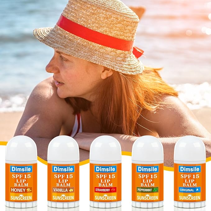 50 Pcs Mini Sunscreen Lip Balms Bulk Spf 15 Lip Balms Sticks with Sunscreen Teacher Nurse Volunteer Employee Appreciation Gifts Bulk Staff Team End of Year Coworkers Gifts for Women Men