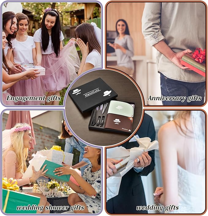 Toenail and Finger Nail Clippers Set: Separate Personal Nail Cutter Set for Men and Women, Travel Fingernail & Toe Nail Trimmer kit for Adult, Ideal for Wedding Gifts and Engagement Gifts for Couples