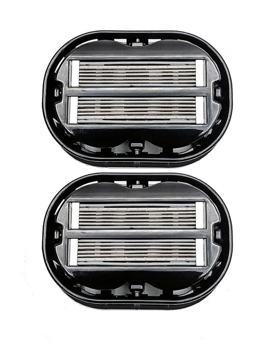 2X Classic Omnishaver - Black - The Fastest Way to Shave Head, Legs, Arms, Body | an Alternative to Disposable Shaving Razors Self Cleans & Strops During Use with Durable Blade | Bald Shaver for Men