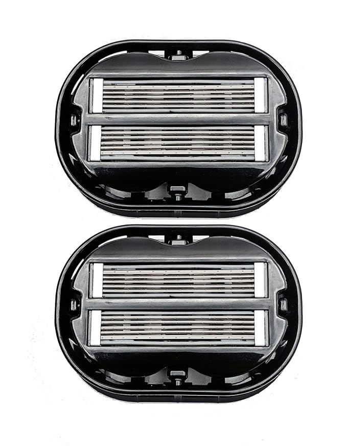 2X Classic Omnishaver - Black - The Fastest Way to Shave Head, Legs, Arms, Body | an Alternative to Disposable Shaving Razors Self Cleans & Strops During Use with Durable Blade | Bald Shaver for Men