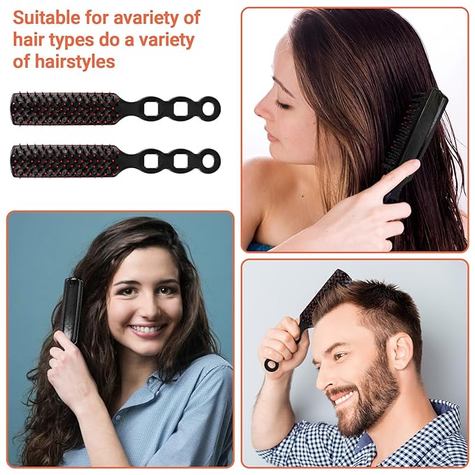 100 Packs Bulk Hair Brushes for Homeless, Anti Entangling Hair Brushes Anti Static Massage Combs, Disposable Plastic Hairbrush suitable Shelter Hotel Nursing Home Charity Church -Individually Wrapped