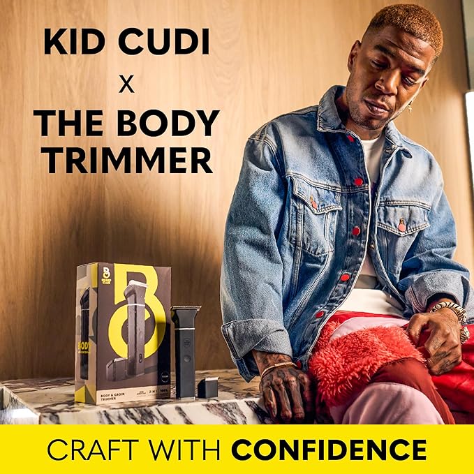 The Beard Club Body Hair Trimmer for Men, Pubic Hair Trimmer for Men & Ball Trimmer - Mens Body Shaver, Ceramic Blade Ball Shaver & Manscaper - Rechargable, Electic, Waterproof Wet or Dry Clippers