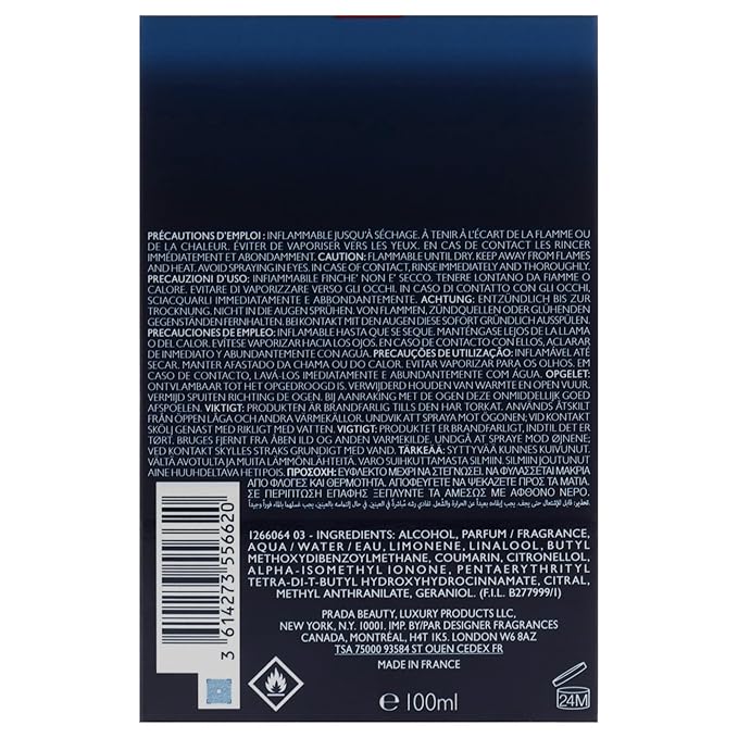 Prada Luna Rossa Ocean for Men - 3.3 oz EDT Spray