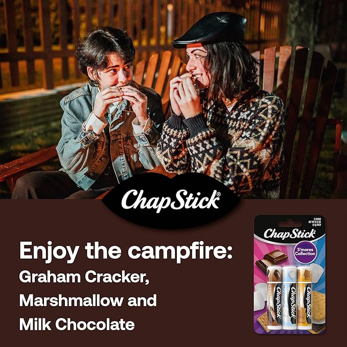 ChapStick Fan Favorites Multi-Pack Flavored Lip Balm Tubes Fan Favs - 0.15 Oz (Box of 6 Packs of 3)