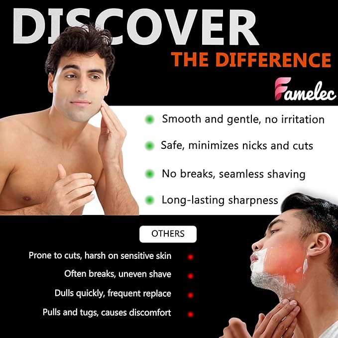 3 Pack Freedom Shaver Heads Compatible with Freedom Grooming Replacement Blades for Bald Men Head Shaver Kit, Refills Waterproof Razor Kits Fit for Electric Razor Shaver Replacement Blades