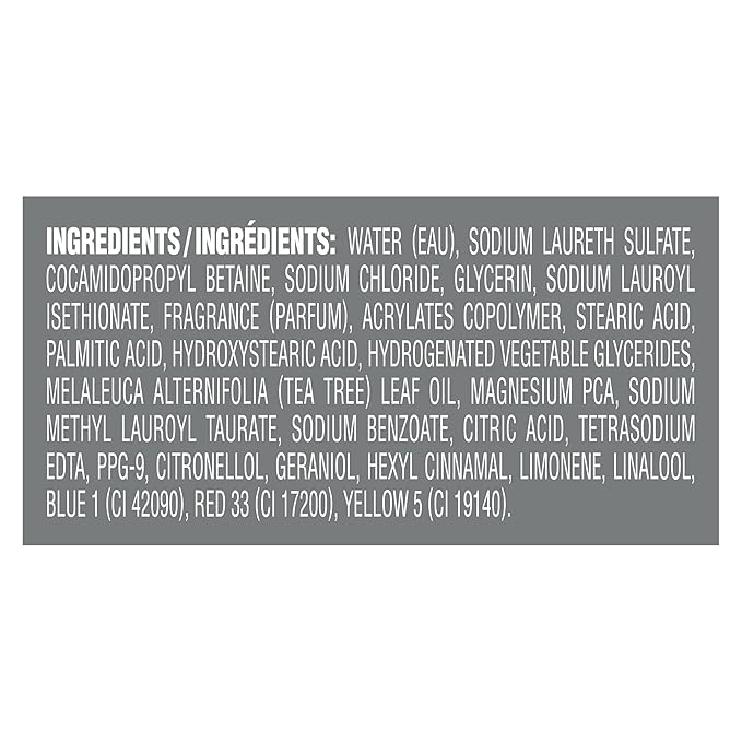 DOVE MEN + CARE Body and Face Wash Invigorating Revive 3N1 3 Count with Tea Tree Oil, with 24-Hour Nourishing Micromoisture Technology, 30 oz