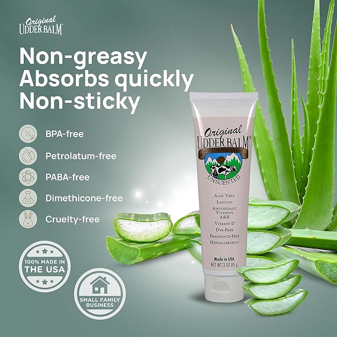 Original Udder Balm Unscented Moisturizer Tube