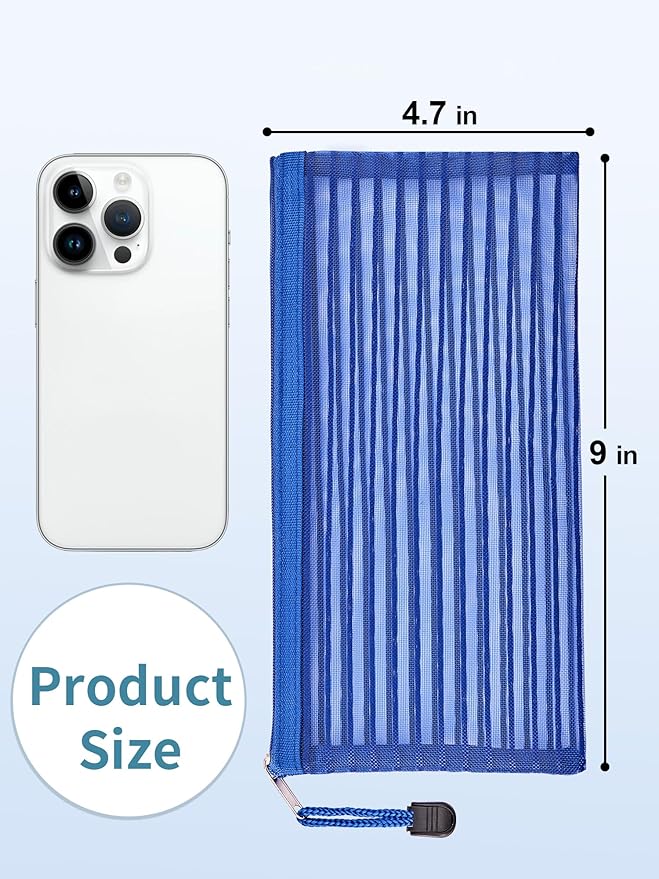 JARLINK 80 Pack Mesh Zipper Pouch, Pouch Bulk in 10 Colors, Multipurpose Storage Bags for Organizing Makeup Essentials, Travel Accessories, Office, School and Teacher Supplies