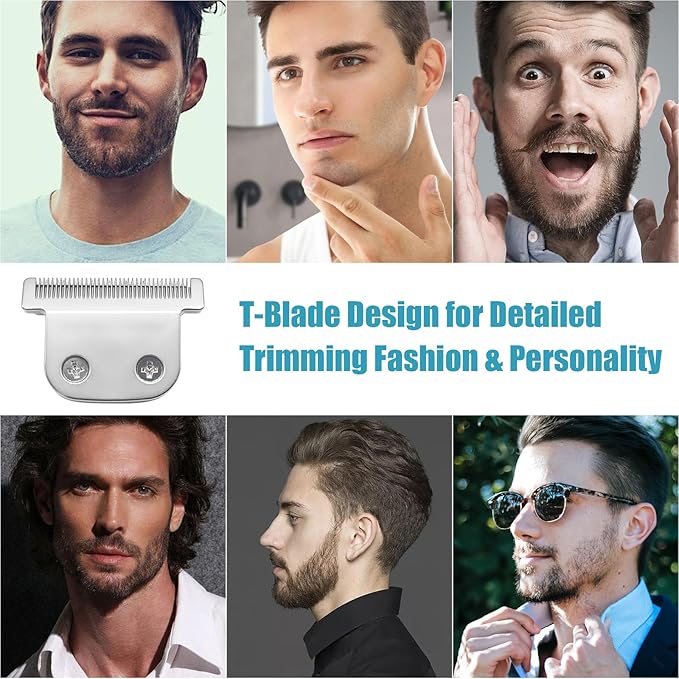 T-Blade Detachable Replacement blades Compatible with Wahl Trimmers 9864/9864SS/9686/9818A/9854L/9876L/9854/WSS3L/SS2L etc. (3 Pack)