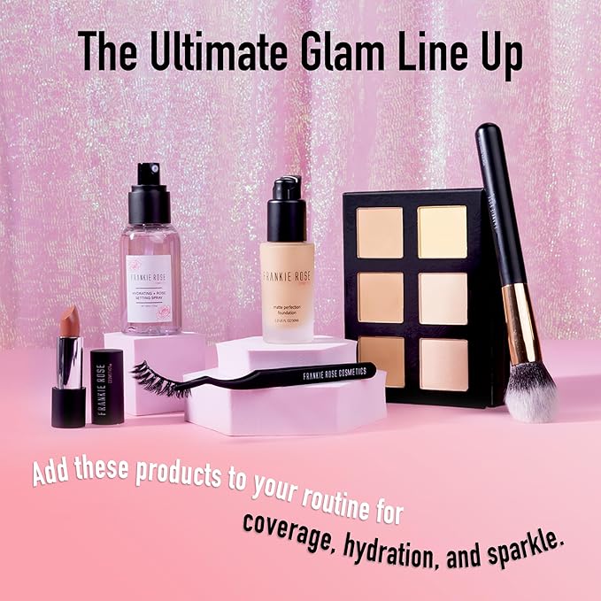 Frankie Rose Cosmetics Pro Contour Palette - Long-Wearing, Matte Finish Highlight Shades With Complementary Contour, Color Correctors & Shimmer Highlight Tones For All Skin Types