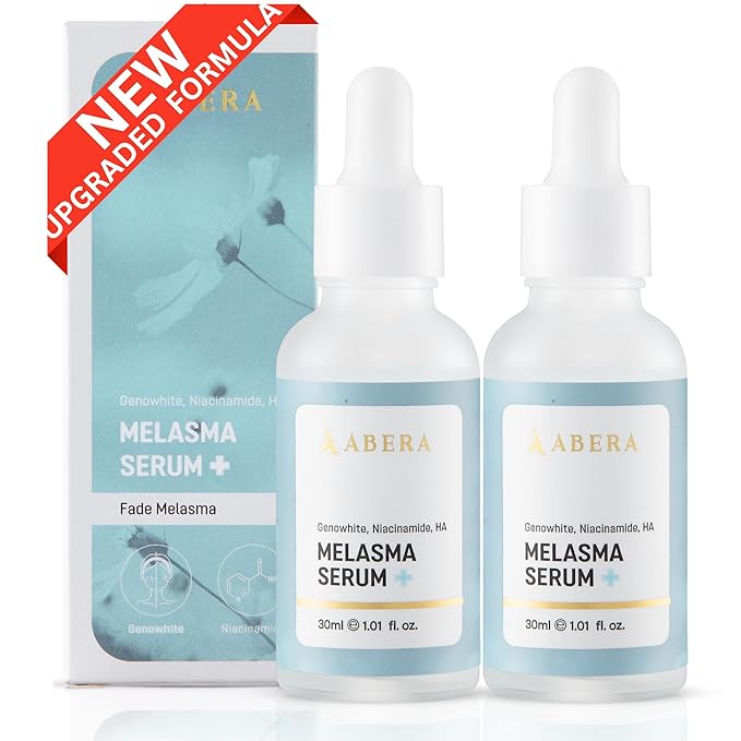 Abera Melasma Serum Plus with Niacinamide and Hyaluronic Acid, Dark Spot Corrector Serum, Melasma Treatment for Face, Suitable for All Skin Types, Set of 2