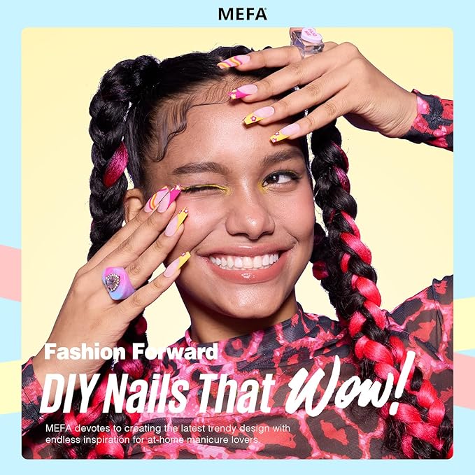 MEFA Macaron Gel Nail Polish Set 6 Colors, Spring Summer Pastel Soft Green Light Blue Coral Peach Lilac Purple Pale Creamy Shades Popular Nail Art Design Salon at Home DIY Manicure Gifts for Women