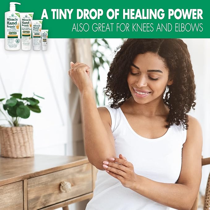 Miracle of Aloe’s Miracle Hand Repair Cream 8 oz Healing Aloe Vera Lotion for Dry, Cracked Hands with 60% Ultra Aloe Gel - Moisturizes, Softens, and Repairs - Non-Greasy (3-Pack)