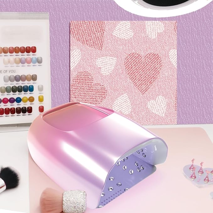 126W Cordless Rechargeable UV LED Nail Lamp,Professional UV Light for Gel Nails Gel Curing Lamp with 4 Timer Setting Auto Sensor, LED Nail Dryer for Fingernail and Toenail Home Salon