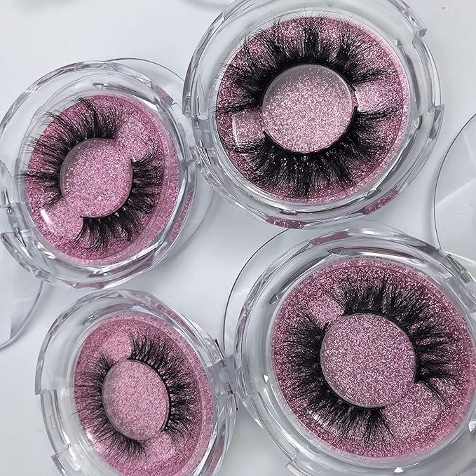 Mink Eyelashes Long Fluffy 3D Mink Lashes Pack Naturl Look 10 Styles 18mm 16mm 20mm 22mm 100% Siberian Long Full Mink Fur Eyelashes