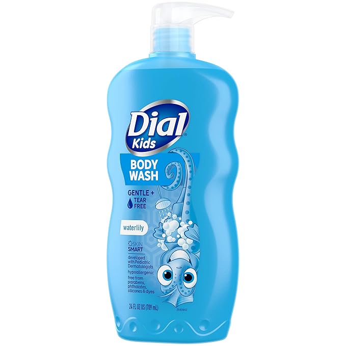 Dial Kids Body Wash, Waterlily, 24 fl oz (Pack of 4)